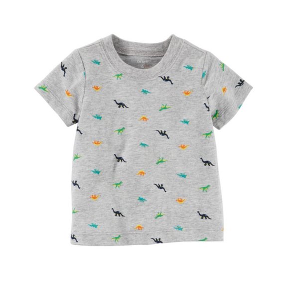 Baby Boy Newborn Tee & Shortalls Set Dinosaur - Picture 2 of 2